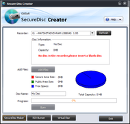 GiliSoft Secure Disc Creator screenshot